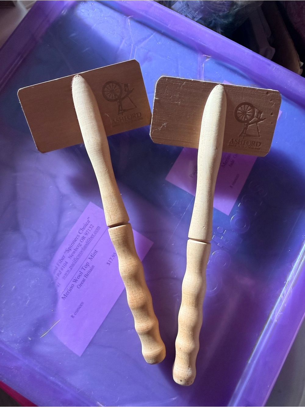 Natural Wood Hand Carders